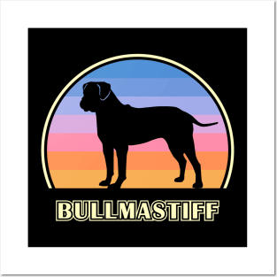 Bullmastiff Vintage Sunset Dog Posters and Art